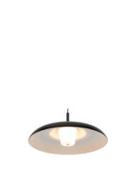 Heal's Diner Led Metal Pendant Small in Black, Wood/Metal - thumbnail 3