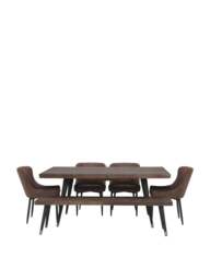 Barker and Stonehouse Modi Reclaimed Wood Extending Dining in Reclaimed Wood And Pine - thumbnail 3