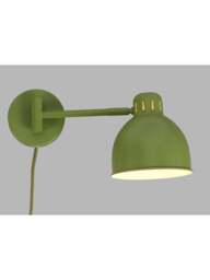 Heal's Spencer Metal Wall Lamp in Green, Wood/Metal - thumbnail 3
