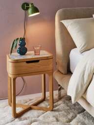 Heal's Spencer Metal Wall Lamp in Green, Wood/Metal - thumbnail 2