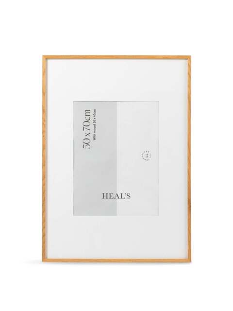 Heal's Gallery Frame Mount In 30 X 40 in Light Wood, Oak