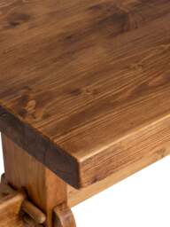 Barker and Stonehouse Covington Reclaimed Wood Dining Table Seats 6-8 in Brown, Size 240cm - thumbnail 3