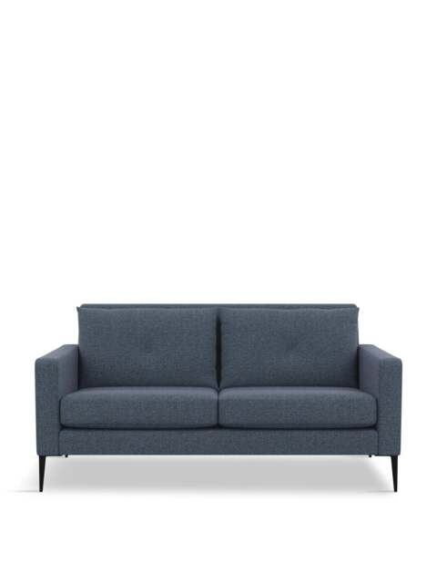 Heal's Brunel 2 Seater Boucle Indigo in Blue, Polyester, Size 159x90x79