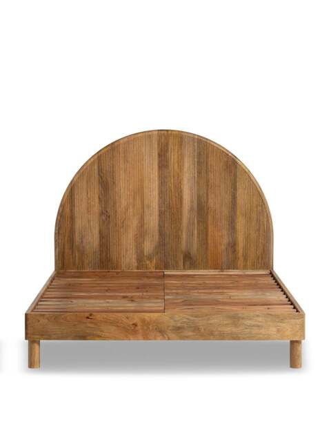 Barker and Stonehouse Zuberi Mango Wood King Bed Frame in Neutral - image 1