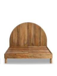 Barker and Stonehouse Zuberi Mango Wood King Bed Frame in Neutral - thumbnail 1