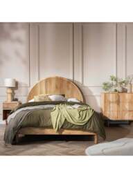 Barker and Stonehouse Zuberi Mango Wood King Bed Frame in Neutral - thumbnail 2