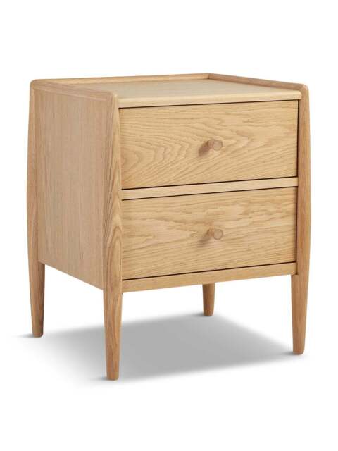 Barker and Stonehouse Ercol Winslow 2 Drawer Bedside Chest in Neutral