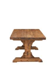 Barker and Stonehouse Covington Reclaimed Wood Dining Table in Polished Brown - thumbnail 3