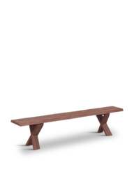 Heal's Oslo Bench Walnut Straight Edge in Brown, Size 200x35x45