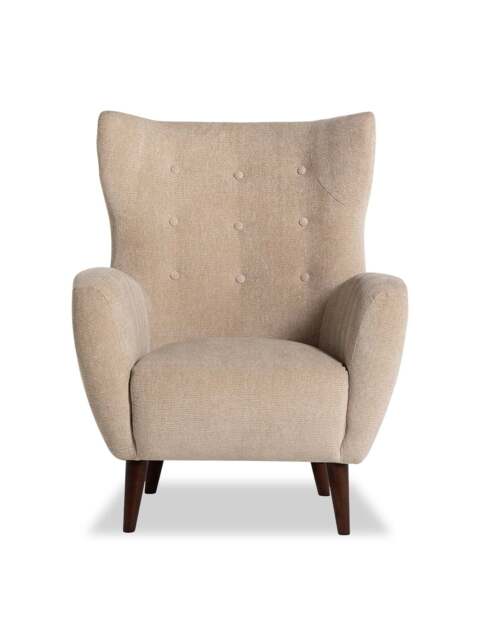 Barker and Stonehouse Lucian Fabric Accent Chair in Neutral - image 1