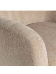 Barker and Stonehouse Lucian Fabric Accent Chair in Neutral - thumbnail 4