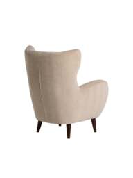 Barker and Stonehouse Lucian Fabric Accent Chair in Neutral - thumbnail 3
