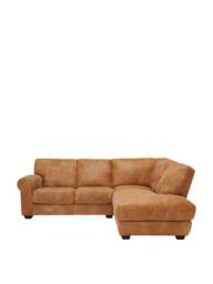 Barker and Stonehouse New Houston Right Hand Facing Chaise Sofa in Hewlett Ranch, Leather - thumbnail 3