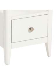 Barker and Stonehouse Springwell Wooden 1 Drawer Bedside Table in White - thumbnail 5