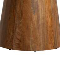 Barker and Stonehouse Burlington Mango Wood Circular Dining Table, Seats 4 in Brown - thumbnail 4