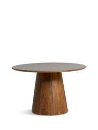 Barker and Stonehouse Burlington Mango Wood Circular Dining Table, Seats 4 in Brown - thumbnail 1