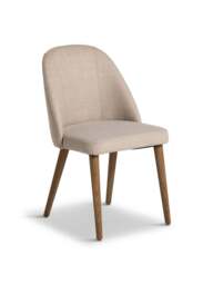 Barker and Stonehouse Rogan Fabric Dining Chair in Neutral