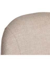 Barker and Stonehouse Rogan Fabric Dining Chair in Neutral - thumbnail 4
