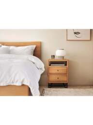 Heal's Brunel Bedside Table Oak in Brown, Size 42x34x59 - thumbnail 2