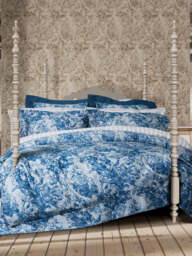 Sanderson Fringed Tulip Collection With Matching Pillowcase, Cotton