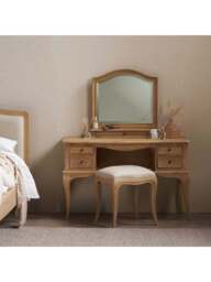 Barker and Stonehouse Cecile Light Wood French Style Dressing Table in Neutral - thumbnail 2