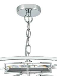 Dar Lighting Seville 6 Light Pendant in Polished Chrome - thumbnail 2