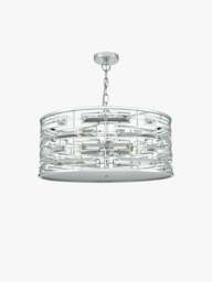 Dar Lighting Seville 6 Light Pendant in Polished Chrome - thumbnail 1