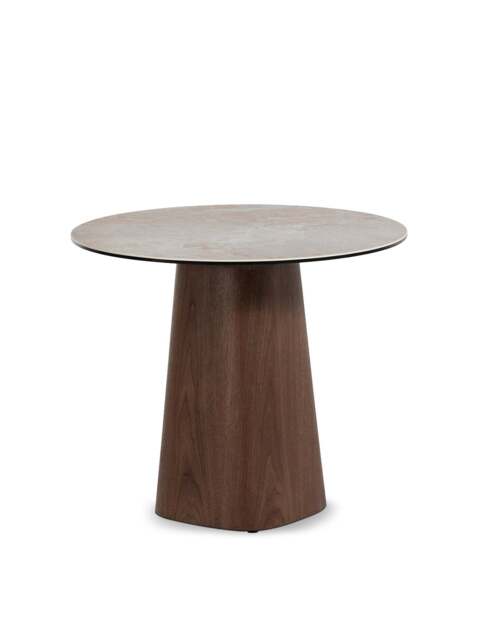 Barker and Stonehouse Cosmos Ceramic Top Side Table Round in White - image 1