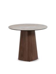 Barker and Stonehouse Cosmos Ceramic Top Side Table Round in White