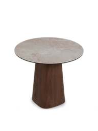 Barker and Stonehouse Cosmos Ceramic Top Side Table Round in White - thumbnail 2