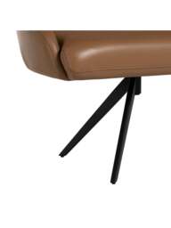 Barker and Stonehouse Allier Dining Bench in Brown, Leather - thumbnail 4