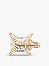 Jonathan Adler Zebra Stacking Dish Gold White, Porcelain