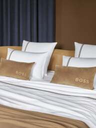 BOSS Home Blinea Pillowcase White, Cotton, Size Square - thumbnail 2