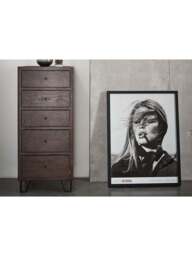 Heal's Brunel Tall Chest Dark Wood in Brown, Size 47x45x108 - thumbnail 2