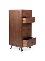 Heal's Brunel Tall Chest Dark Wood in Brown, Size 47x45x108 - thumbnail 4