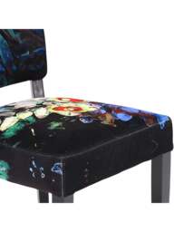 Barker and Stonehouse Mimi Velvet Dining Chair Multi in Black - thumbnail 3