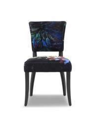 Barker and Stonehouse Mimi Velvet Dining Chair Multi in Black - thumbnail 1