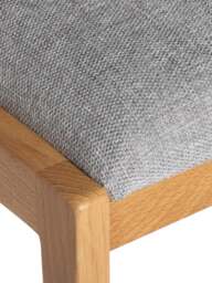 Barker and Stonehouse Maddison Upholstered Dining Chair in Grey - thumbnail 4