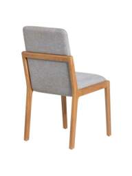 Barker and Stonehouse Maddison Upholstered Dining Chair in Grey - thumbnail 3