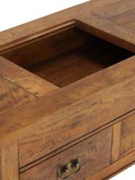 Barker and Stonehouse New Frontier Mango Wood Storage Coffee Table in Brown - thumbnail 4