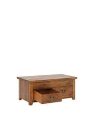 Barker and Stonehouse New Frontier Mango Wood Storage Coffee Table in Brown - thumbnail 5