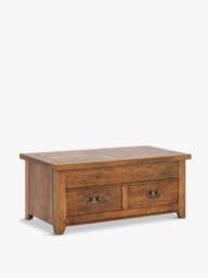 Barker and Stonehouse New Frontier Mango Wood Storage Coffee Table in Brown
