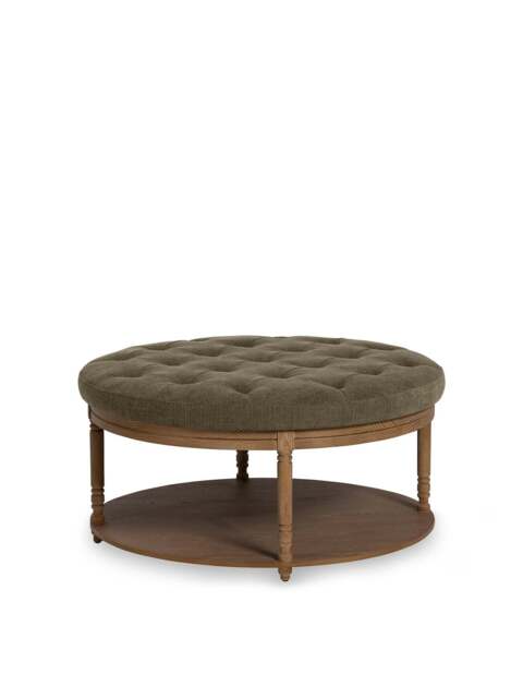 Barker and Stonehouse Downton Fabric Top Coffee Table in Green - image 1