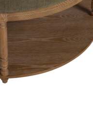 Barker and Stonehouse Downton Fabric Top Coffee Table in Green - thumbnail 4