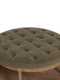 Barker and Stonehouse Downton Fabric Top Coffee Table in Green - thumbnail 3