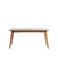 Barker and Stonehouse Burlington Mango Wood Rectangular Dining Table, Seats 6 in Brown, Wood/Metal, Size 165cm - thumbnail 2