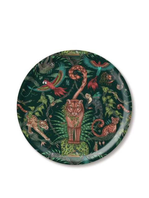 Jamida Bosque Dream Round Tray in Forest, Size 39cm