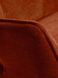Barker and Stonehouse Milne Fabric Swivel Armchair In Burnt in Orange - thumbnail 2