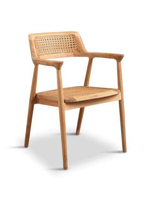 Barker and Stonehouse Grenada Light Wood Dining Chair in Brown