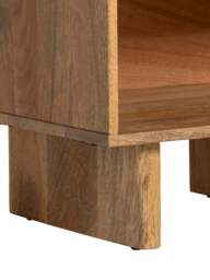 Barker and Stonehouse Zuberi Mango Wood Bedside Table Natural in Neutral - thumbnail 4